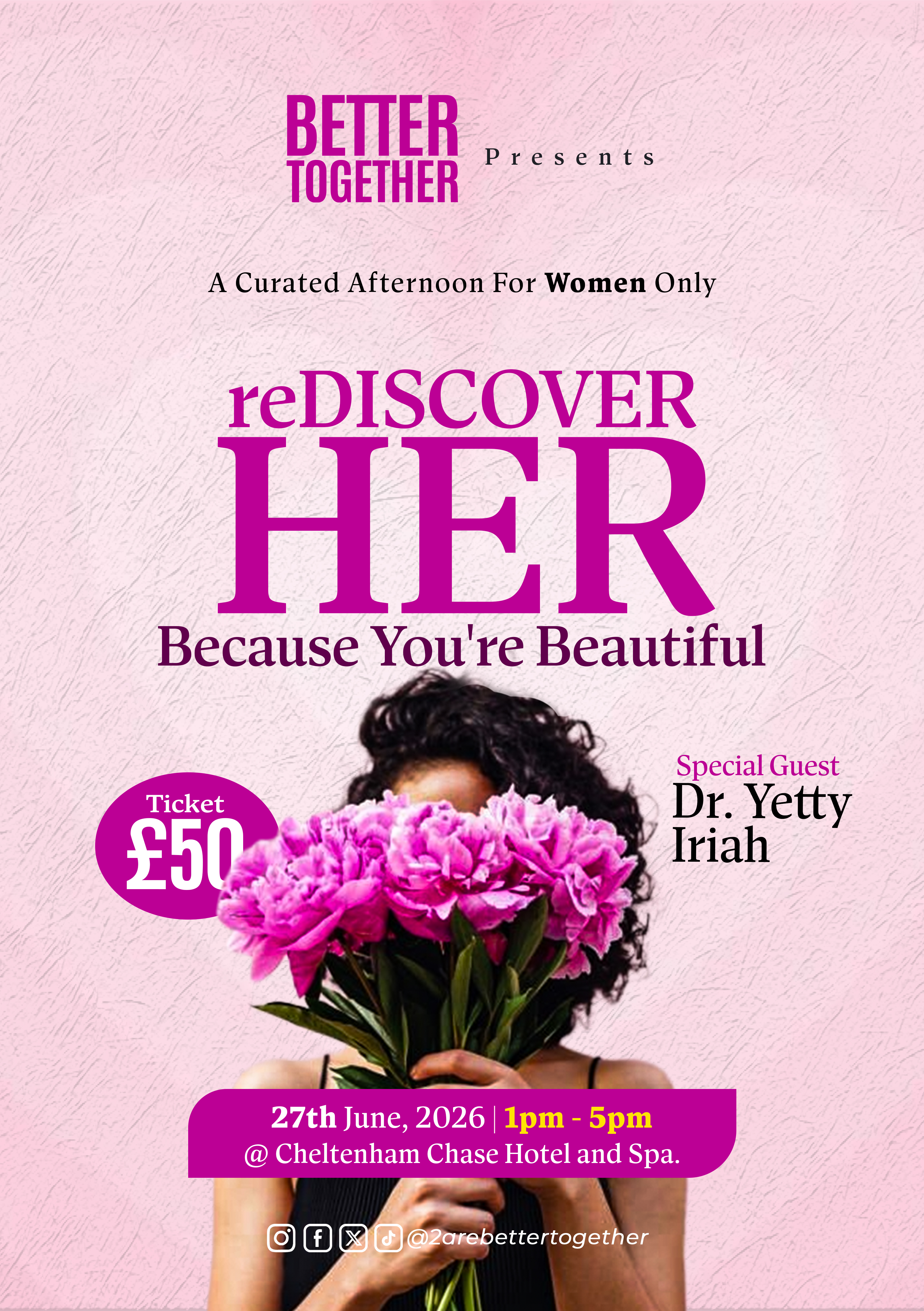 reDISCOVER HER – Better Together Event Flyer